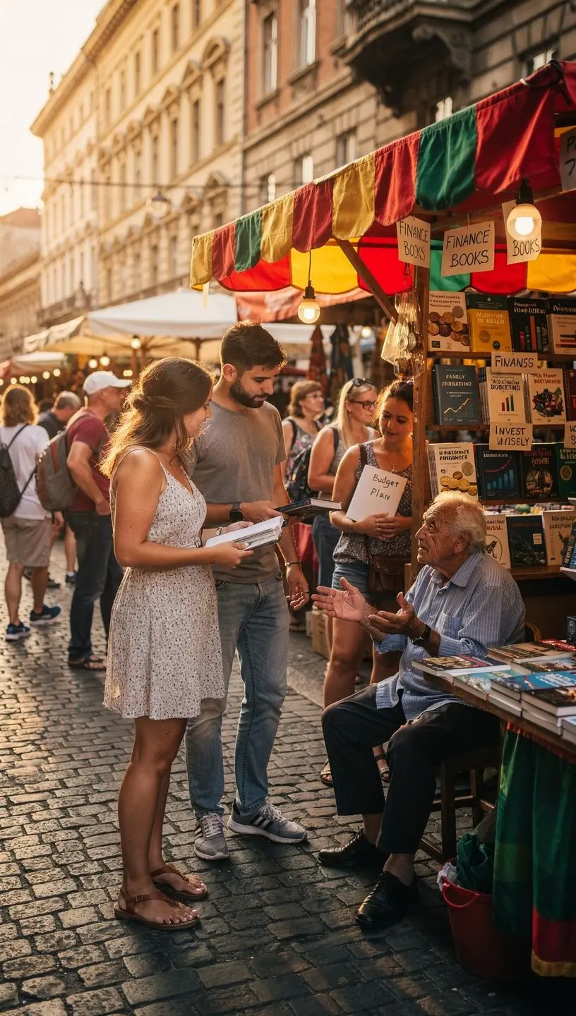 Kép egy családról, akik közösen tervezik meg havi kiadásaikat.