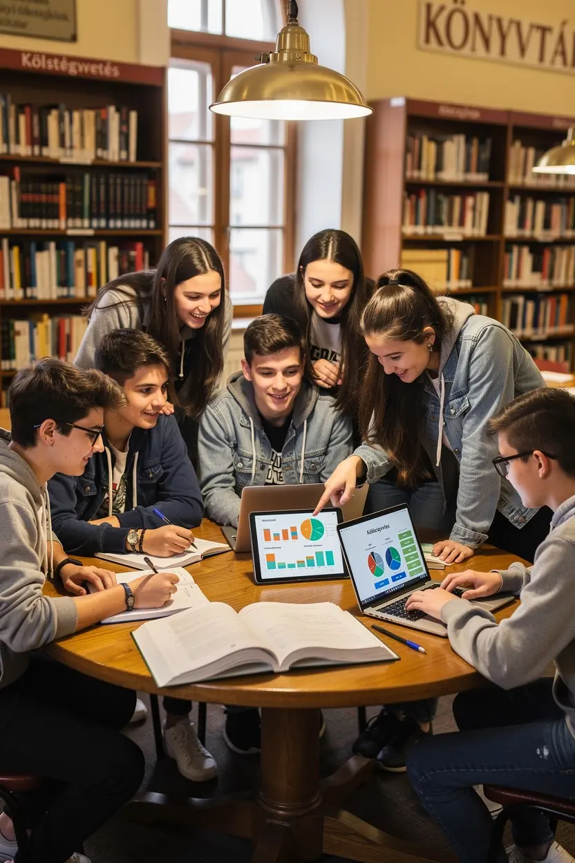 Grafikon, amely a költségvetési szokások javulását mutatja be.